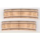 Wood Grade Crossings - 2 Sets Curved 30" Radius