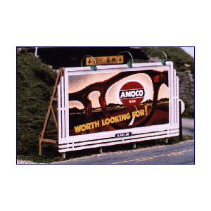 Laser Cut Wood Billboard - Grill 1940s-1960s