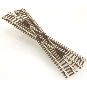 Code 55 Track w/Nickel-Silver Rail & Brown Ties - 22.5' Crossing