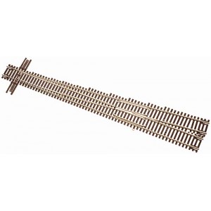 Code 55 Track w/Nickel-Silver Rail & Brown Ties - No 10 Left Turnout