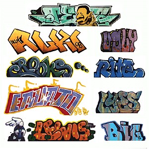 Mega Set Modern 2 "Tagger" Graffiti Decals (9pk)