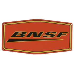 BNSF Metal Sign