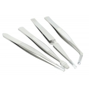 Stainless Steel Tweezers (4pk)