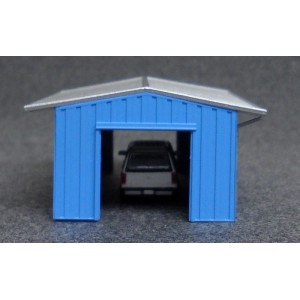 Armco Drive Thru Shed - Blue