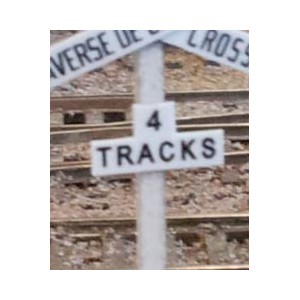 Crossbuck Track Numbers (4pk)