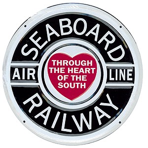 Seaboard Airline Railway Metal Sign