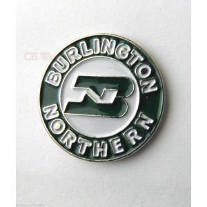 Burlington Northern Circular Pin Badge
