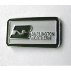 Burlington Northern Rectangular Pin Badge