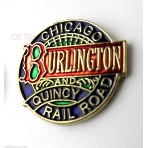 Chicago Burlington & Quincy Pin Badge