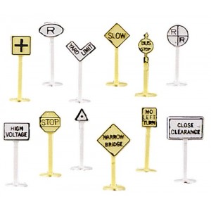 Railroad & Street Signs (24pk)