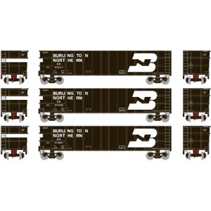 Thrall High Sided Gondola - Burlington Northern (3pk)