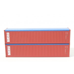 40' Corrugated Side Open/Canvas Containers - Grand View (2pk)