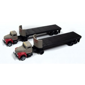 IH R190 Tractor with Flatbed Trailer Set - Breir & Smith Building Materials (2pk)