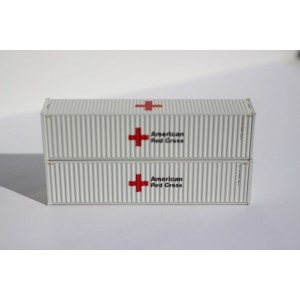 40' High Cube Containers - Red Cross (2pk)