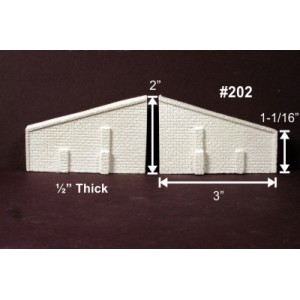 Abutment Wings - Cut Stone (2pk)