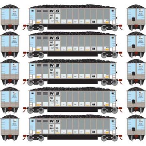 Bethgon Coalporter w/Load - Norfolk Southern 2 (5pk)