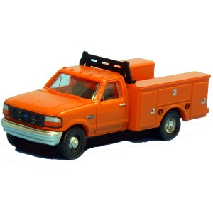 1992 Ford F-350 Regular Cab Service Trucks - Orange (2pk)