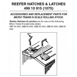(1075) Reefer Hatches & Latches (12pk)
