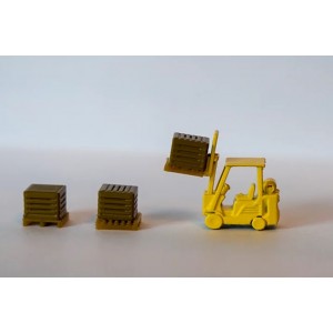 Forklift with Crates