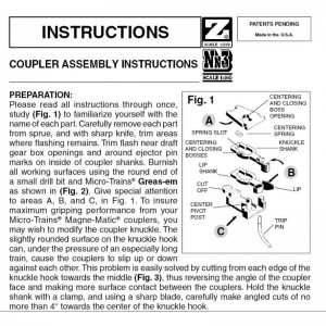 (903) Z Scale Body Mount Coupler (2pr) 