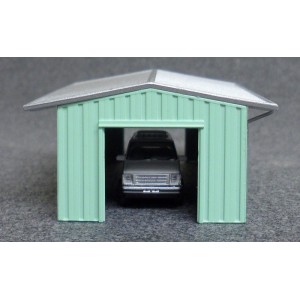 Armco Drive Thru Shed - Green