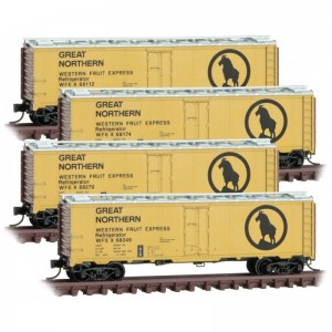 40' Ice Reefers - Great Northern/Western Fruit Express (4pk)