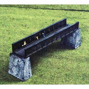 Single Track Box Metal Bridge With 2 Piers