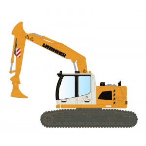 Compact Excavator With Shovel Attachment