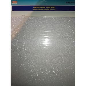 Clear Plastic Sheets - Choppy Water (2pk)