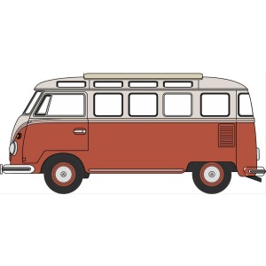 VW T1 Samba Bus - Sealing Wax Red/Beige Grey