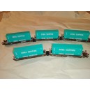 Gunderson Maxi I Double Stack Car - BNSF w/China Shipping Containers  (5pk)