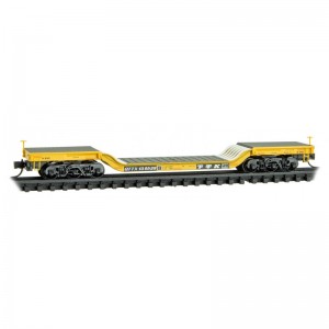 Heavyweight Depressed-Center Flat Car - TTX 130529