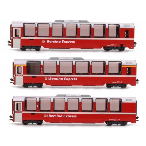 RhB Bernina Express (New Logo) 3 Car Coach Set