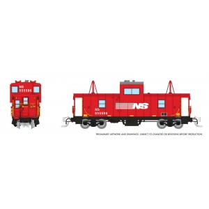 Wide Vision Caboose - Norfolk Southern 555596