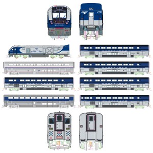 Amtrak SC-44 & Amtrak Pacific Surfliner 8 Unit Set (DCC Equipped)