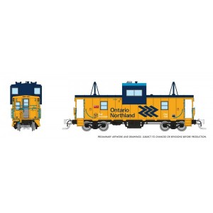Wide Vision Caboose - Ontario Northland 124