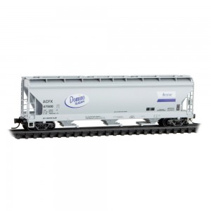 3 Bay Covered Hopper - American Car & Foundry Lessor 47500