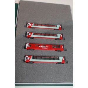 RhB Glacier Express Coach Set VI (4pk) 