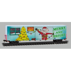60′ Boxcar - Micro-Mouse Christmas (Lit) 2025
