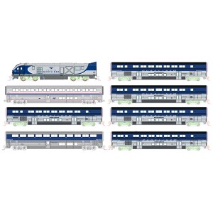 Amtrak SC-44 & Amtrak Pacific Surfliner 8 Unit Set (DC,DCC & Sound)