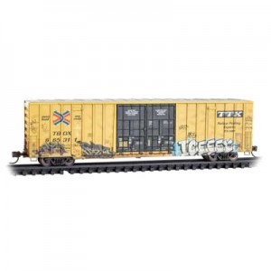 60' High Cube Box Car - TTX 665311 (Graffitied)