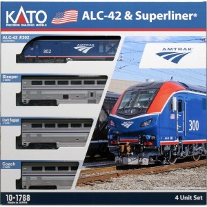 Amtrak ALC-42 & Superliner Phase VI 4-Unit "Starter Series" Set (DCC Equipped)