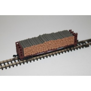 Pulpwood Flatcar - Missouri Pacific 726095
