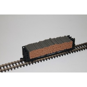 Pulpwood Flatcar - Cotton Belt 88543