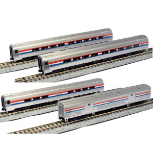 Amfleet I Coach Set - Amtrak PhIII (4pk) 