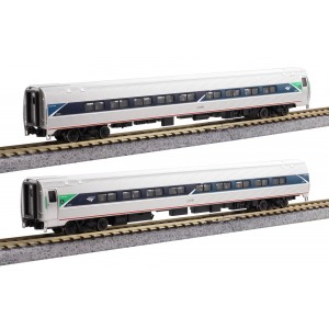 Amtrak Amfleet II Phase VII Paint Coach 2 Car Set