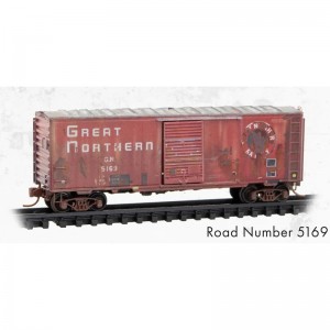 50' Box Car - Great Northern 5169 (Weathered)