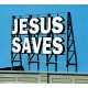 Laser Cut Wood Billboard - Jesus Saves