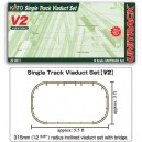 Unitrack V2 Single Track Viaduct Set